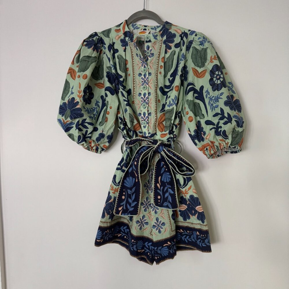 FARM Rio Ocean Tapestry Romper